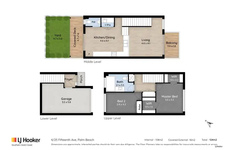 Floorplan of Homely townhouse listing, 4/25 Fifteenth Avenue, Palm Beach QLD 4221