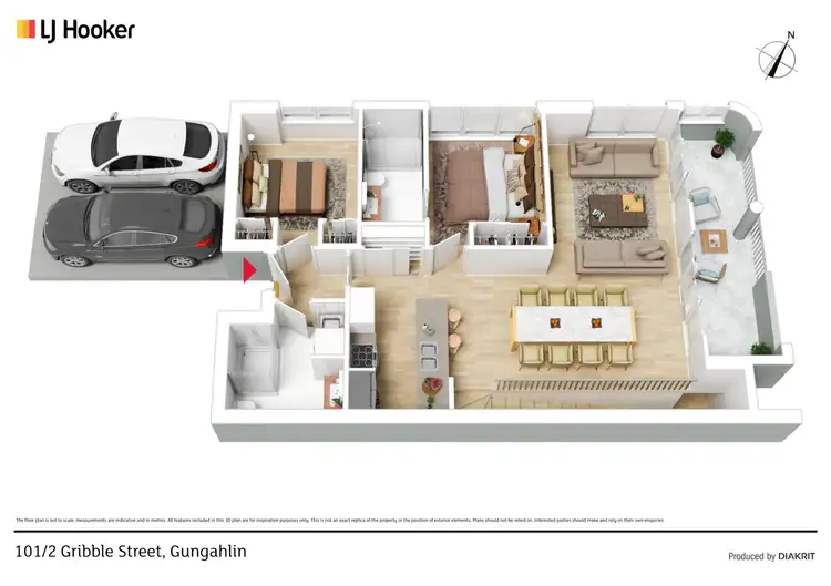 Floorplan of Homely apartment listing, 101/2 Gribble Street, Gungahlin ACT 2912