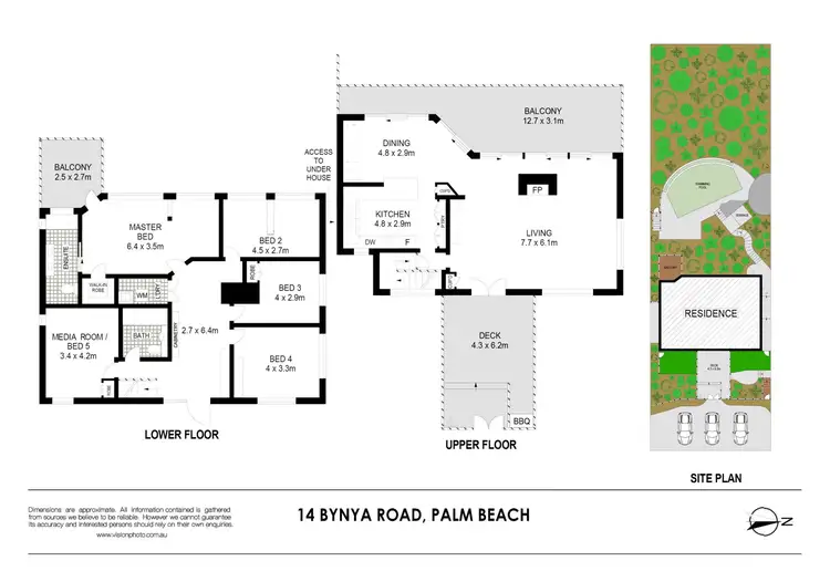 Floorplan of Homely house listing, 14 Bynya Road, Palm Beach NSW 2108