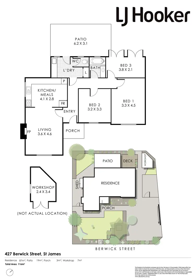 Floorplan of Homely house listing, 427 Berwick Street, St James WA 6102