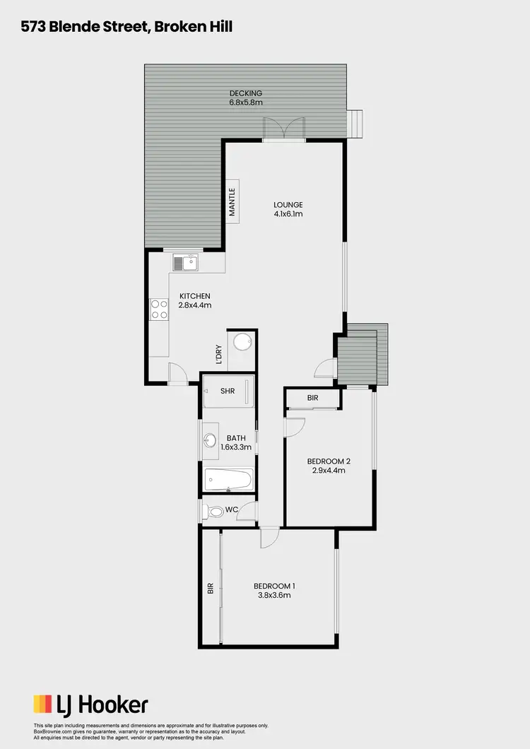 Floorplan of Homely house listing, 573 Blende Street, Broken Hill NSW 2880