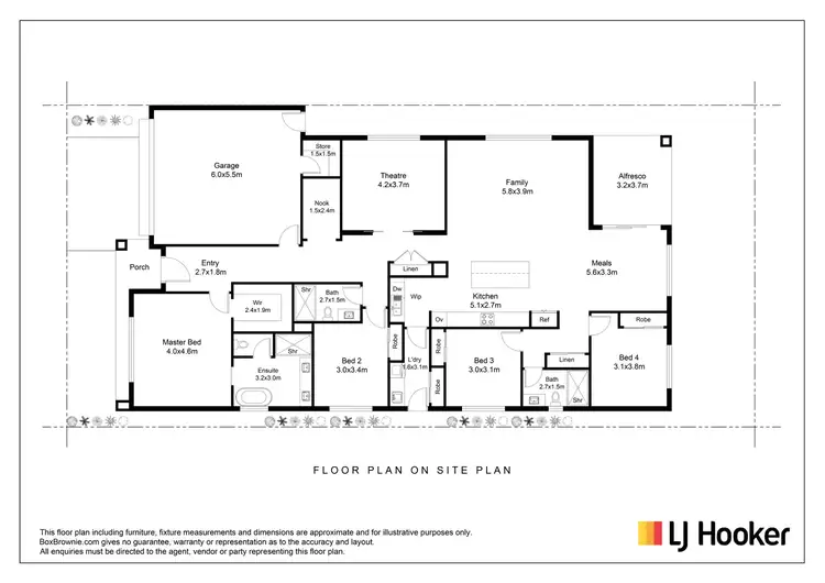 Floorplan of Homely house listing, 6 Skyros Road, Fraser Rise VIC 3336