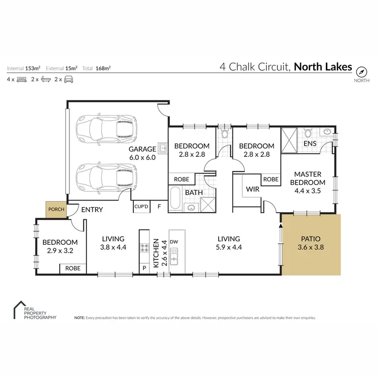 Floorplan of Homely house listing, 4 Chalk Circuit, North Lakes QLD 4509
