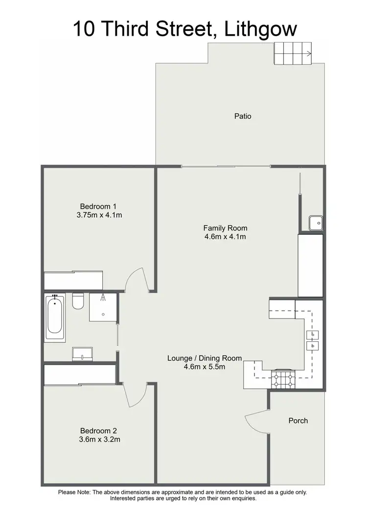 Floorplan of Homely house listing, 10 Third Street, Lithgow NSW 2790