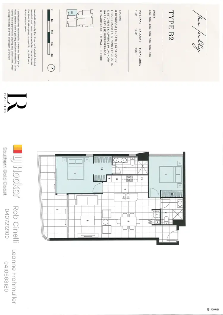 Floorplan of Homely unit listing, 706/14-18 Twenty Eighth Avenue, Palm Beach QLD 4221