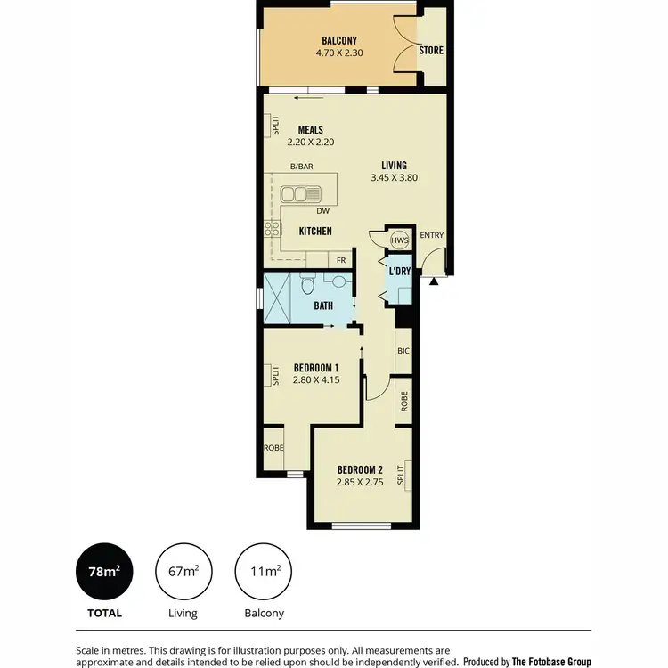 Floorplan of Homely unit listing, 16/1 Alexander Lane, Marden SA 5070