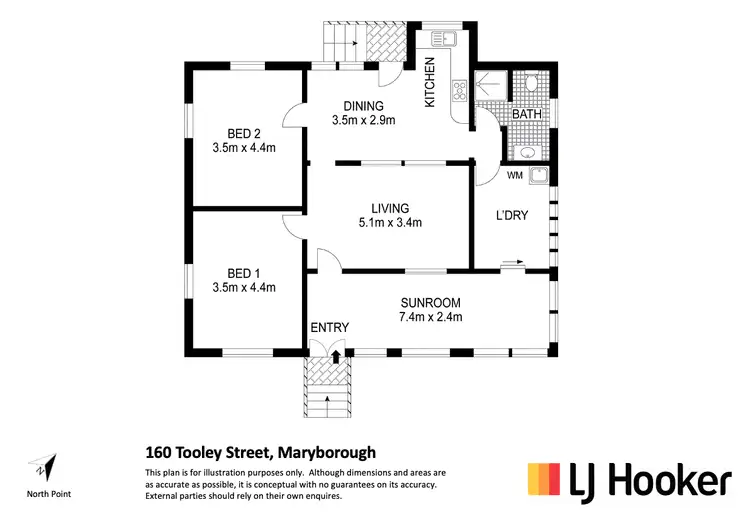 Floorplan of Homely house listing, 160 Tooley Street, Maryborough QLD 4650