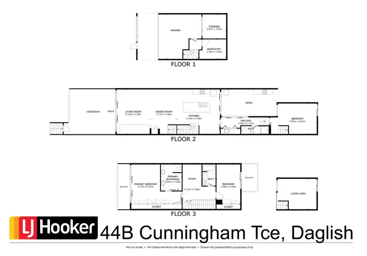 Floorplan of Homely townhouse listing, 44B Cunningham Terrace, Daglish WA 6008