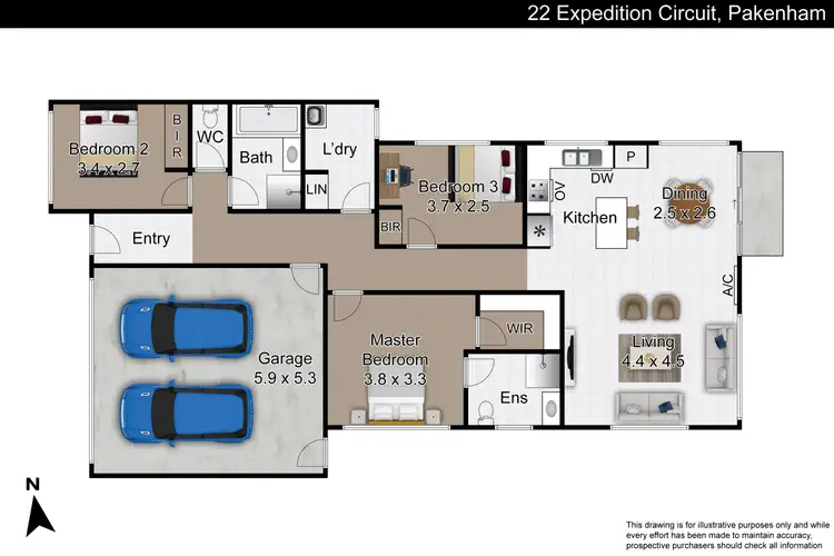 Floorplan of Homely house listing, 22 Expedition Circuit, Pakenham VIC 3810