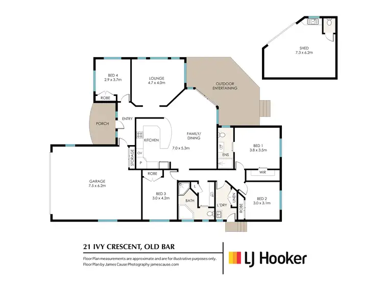 Floorplan of Homely house listing, 21 Ivy Crescent, Old Bar NSW 2430