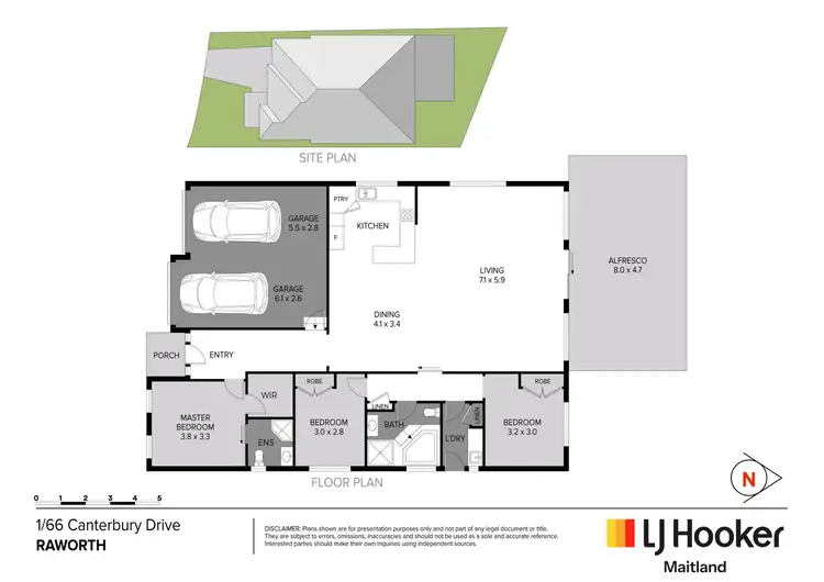 Floorplan of Homely house listing, 1/66 Canterbury Drive, Raworth NSW 2321