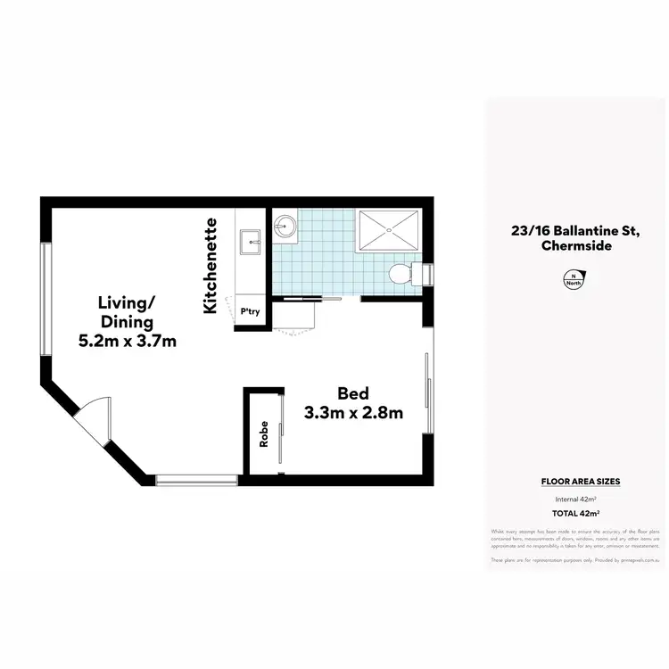 Floorplan of Homely unit listing, 23/16 Ballantine Street, Chermside QLD 4032