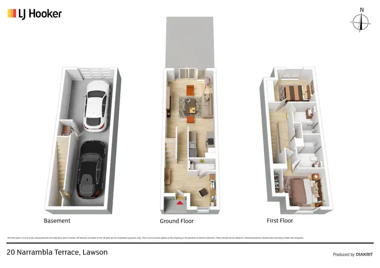 Floorplan of Homely townhouse listing, 20 Narrambla Terrace, Lawson ACT 2617