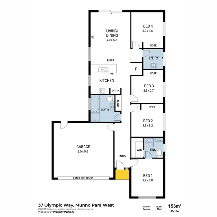 Floorplan of Homely house listing, 37 Olympic Way, Munno Para West SA 5115