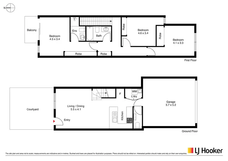 Floorplan of Homely townhouse listing, 20A Castan Street, Coombs ACT 2611