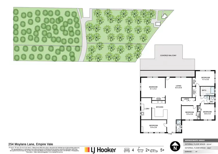 Floorplan of Homely rural property listing, 254 Moylans Lane, Empire Vale NSW 2478