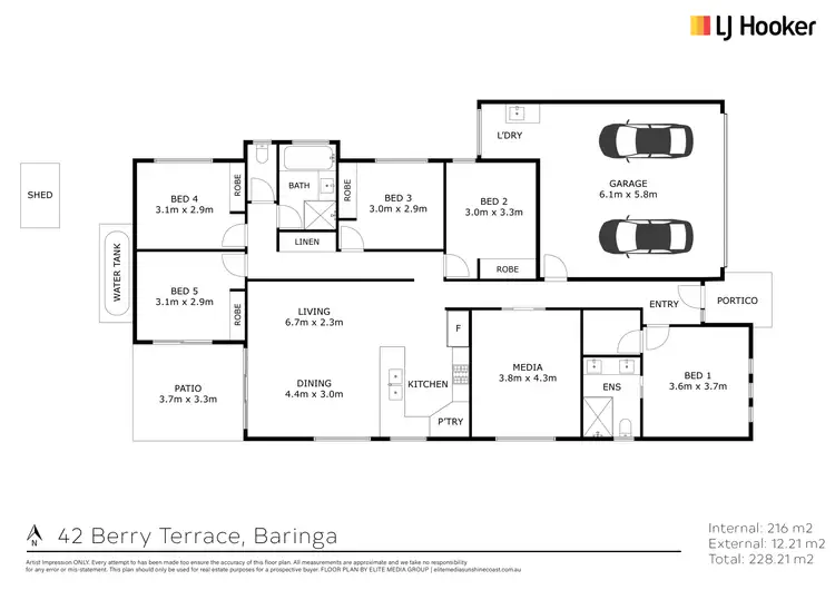 Floorplan of Homely house listing, 42 Berry Terrace, Baringa QLD 4551