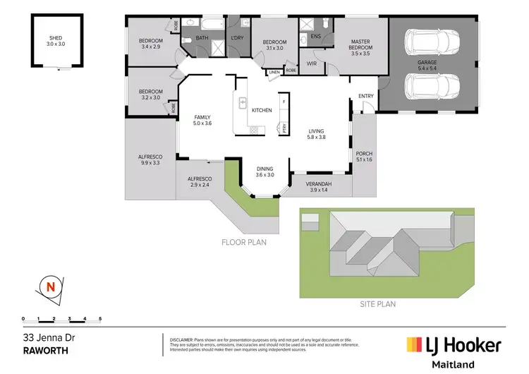 Floorplan of Homely house listing, 33 Jenna Drive, Raworth NSW 2321