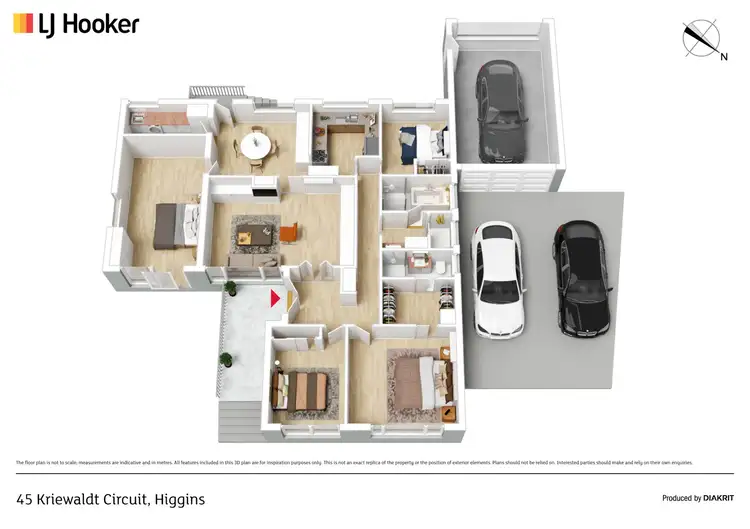 Floorplan of Homely house listing, 45 Kriewaldt Circuit, Higgins ACT 2615