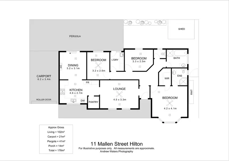 Floorplan of Homely house listing, 11 Mallen Street, Hilton SA 5033