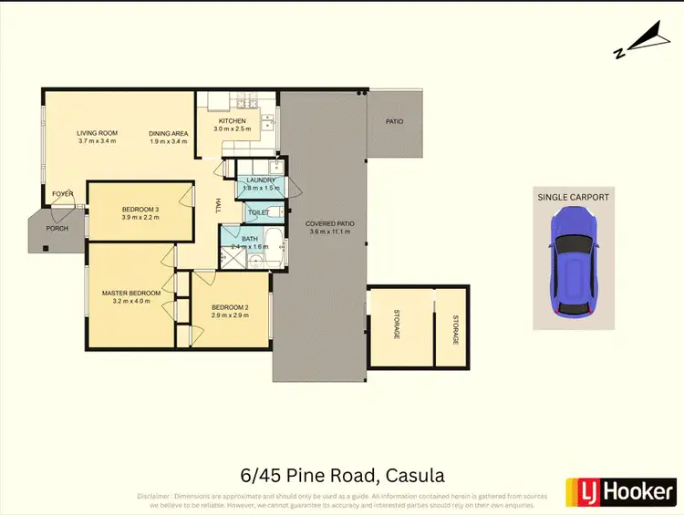 Floorplan of Homely villa listing, 6/45 Pine Road, Casula NSW 2170