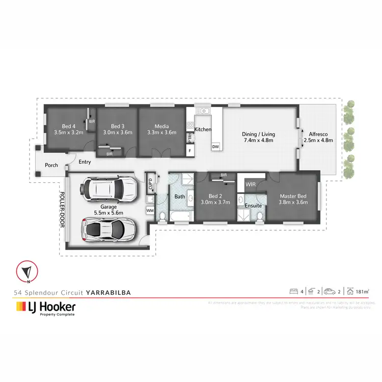 Floorplan of Homely house listing, 54 Splendour Circuit, Yarrabilba QLD 4207