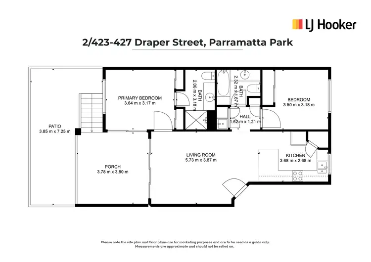 Floorplan of Homely unit listing, 2/423-427 Draper Street, Parramatta Park QLD 4870