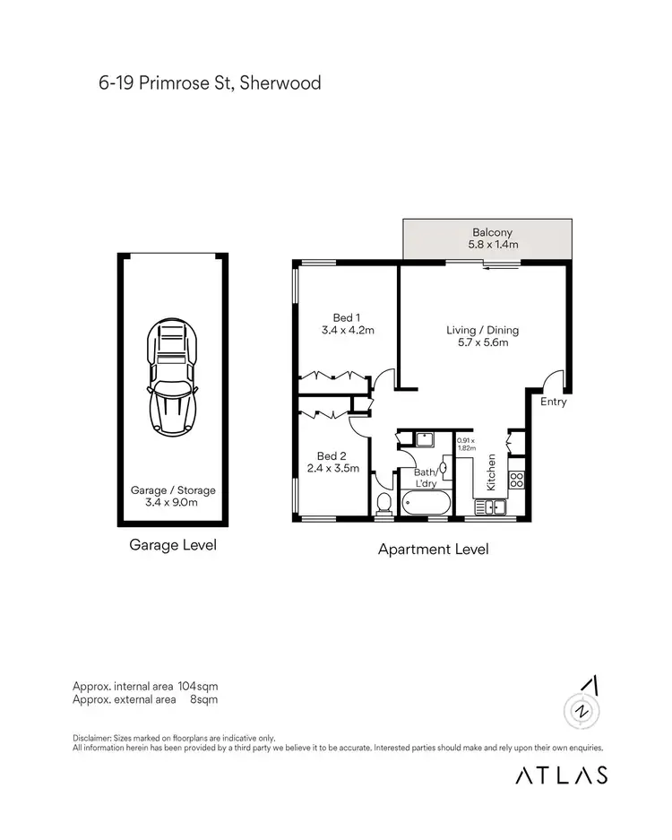 Floorplan of Homely unit listing, 6/19 Primrose Street, Sherwood QLD 4075