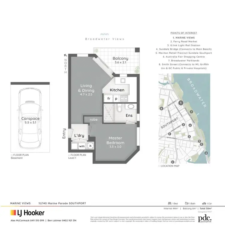 Floorplan of Homely apartment listing, 11/140 Marine Parade, Southport QLD 4215