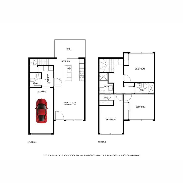 Floorplan of Homely townhouse listing, 2/20 Oakwood Court, Warner QLD 4500