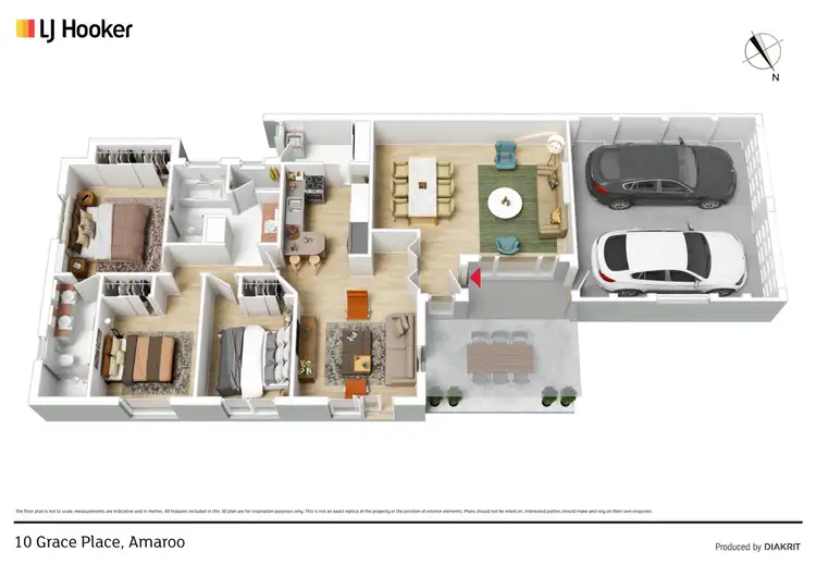 Floorplan of Homely house listing, 10 Grace Place, Amaroo ACT 2914