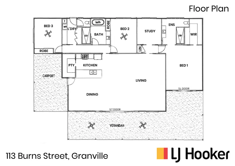 Floorplan of Homely house listing, 113 Burns Street, Granville QLD 4650