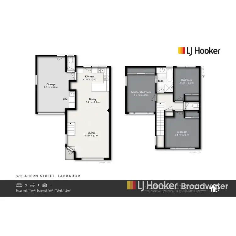 Floorplan of Homely townhouse listing, 8/5 Ahern Street, Labrador QLD 4215