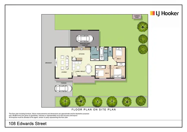 Floorplan of Homely house listing, 108 Edwards Street, Young NSW 2594