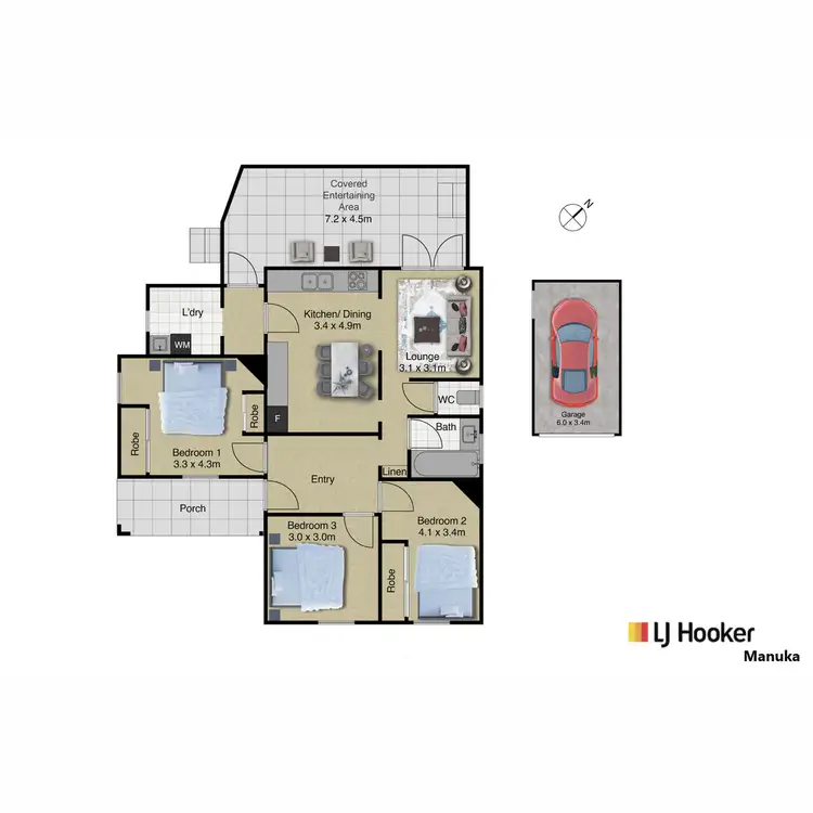 Floorplan of Homely house listing, 15 Cunningham Street, Kingston ACT 2604