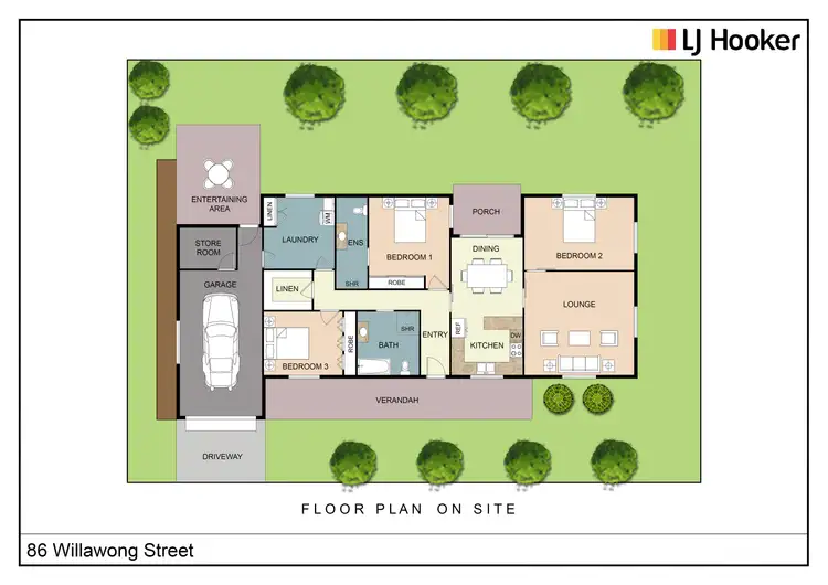 Floorplan of Homely house listing, 86 Willawong Street, Young NSW 2594
