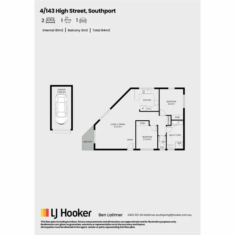 Floorplan of Homely apartment listing, 4/143 High Street, Southport QLD 4215