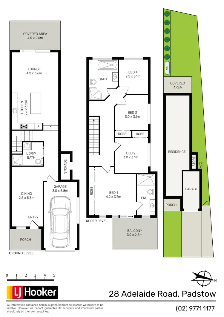 Floorplan of Homely semi-detached listing, 28 Adelaide Road, Padstow NSW 2211
