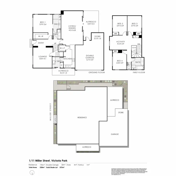 Floorplan of Homely house listing, 1/11 Miller Street, Victoria Park WA 6100