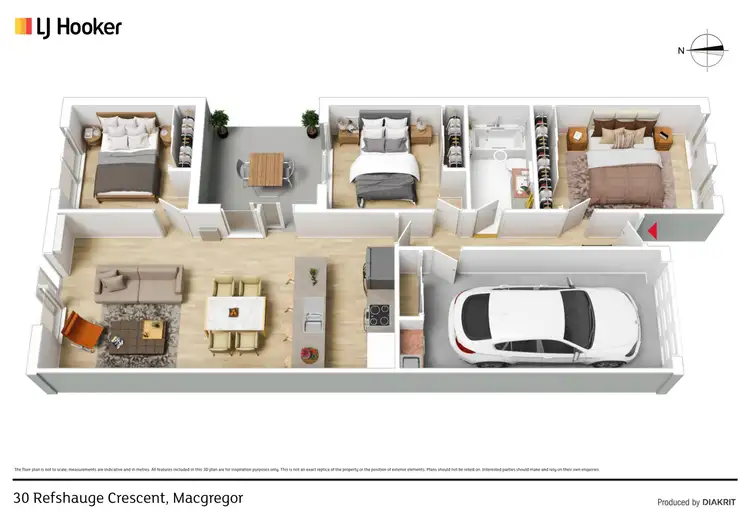 Floorplan of Homely house listing, 30 Refshauge Crescent, Macgregor ACT 2615