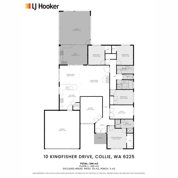 Floorplan of Homely house listing, 10 Kingfisher Drive, Collie WA 6225