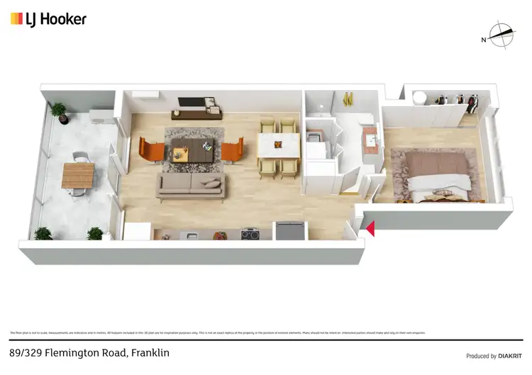 Floorplan of Homely apartment listing, 89/329 Flemington Road, Franklin ACT 2913