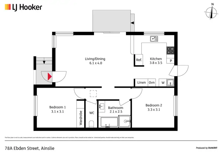 Floorplan of Homely house listing, 78A Ebden Street, Ainslie ACT 2602