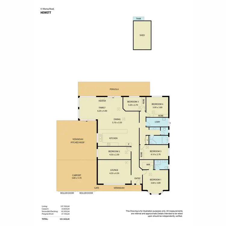 Floorplan of Homely house listing, 51 Murray Road, Hewett SA 5118