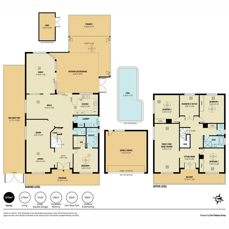 Floorplan of Homely house listing, 9 Grand Boulevard, Seaford Rise SA 5169
