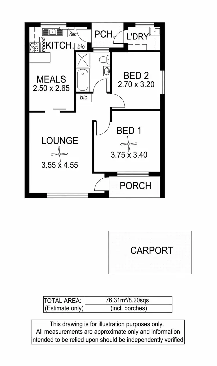 Floorplan of Homely unit listing, 26/383 Cross Road, Edwardstown SA 5039