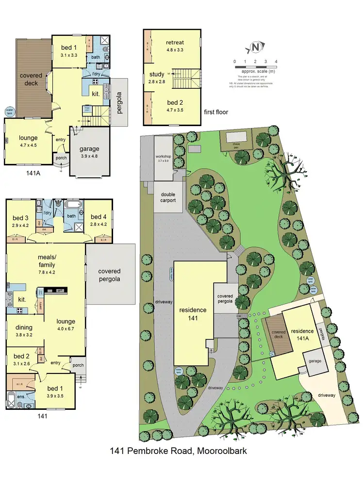 Floorplan of Homely house listing, 141 Pembroke Road, Mooroolbark VIC 3138