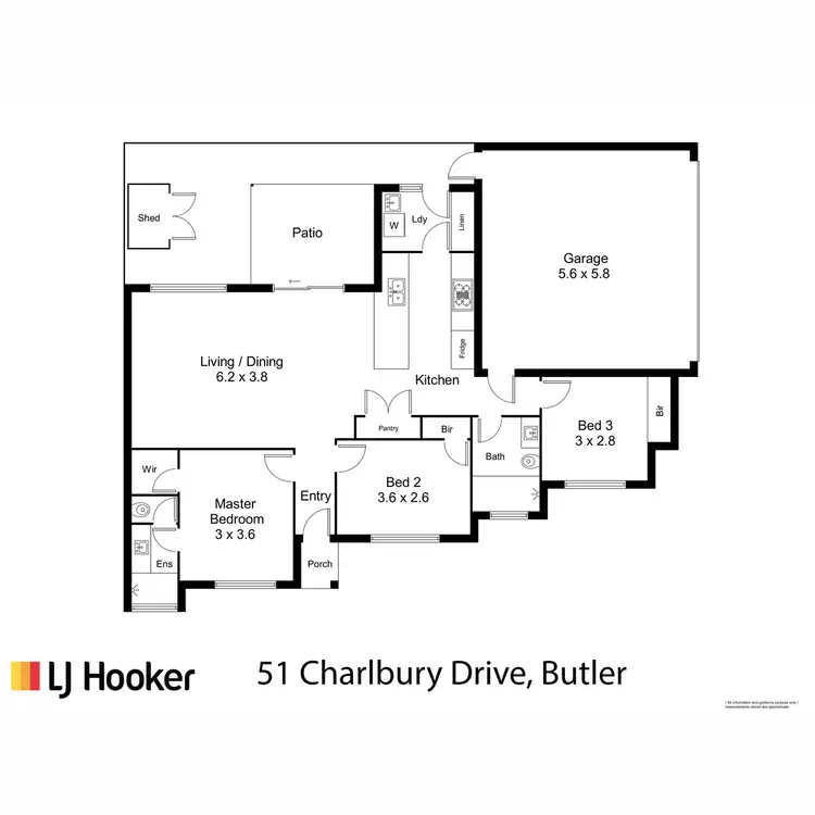 Floorplan of Homely house listing, 51 Charlbury Drive, Butler WA 6036