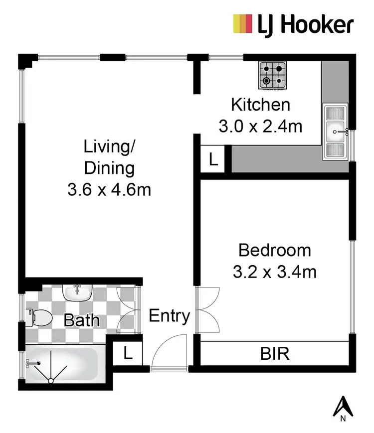 Floorplan of Homely unit listing, 301/27 Waruda Street, Kirribilli NSW 2061