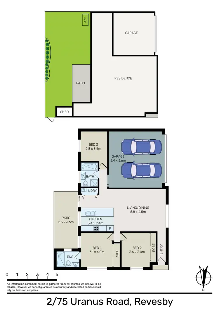 Floorplan of Homely villa listing, 2/75 Uranus Road, Revesby NSW 2212